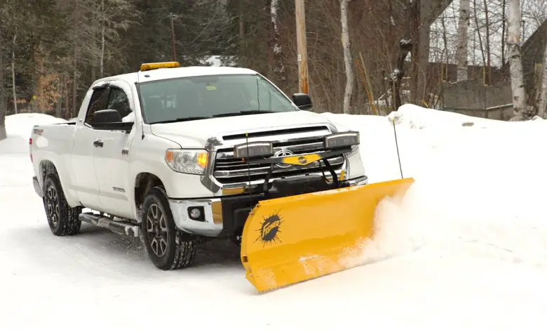 does a snow plow damage a truck