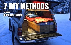 How to keep a truck camper warm